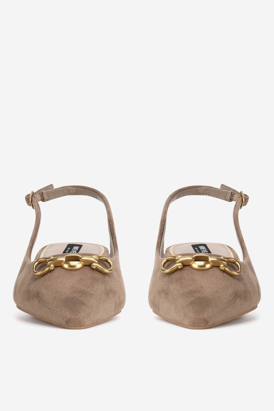 NINE WEST - Baleriny z odkrytą piętą - 5905588889830