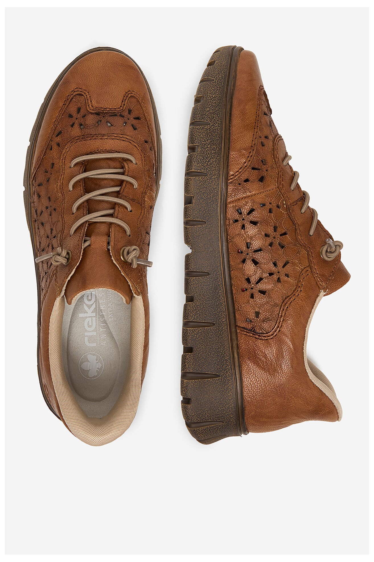 Половинки обувки Rieker CEO-N1358-22 КАФЯВ