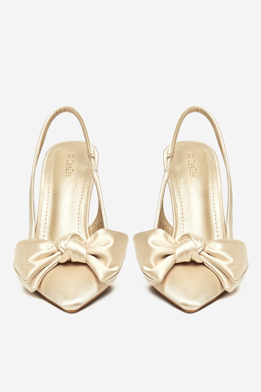 Pantofi cu toc DeeZee BEJ - 5906751152850