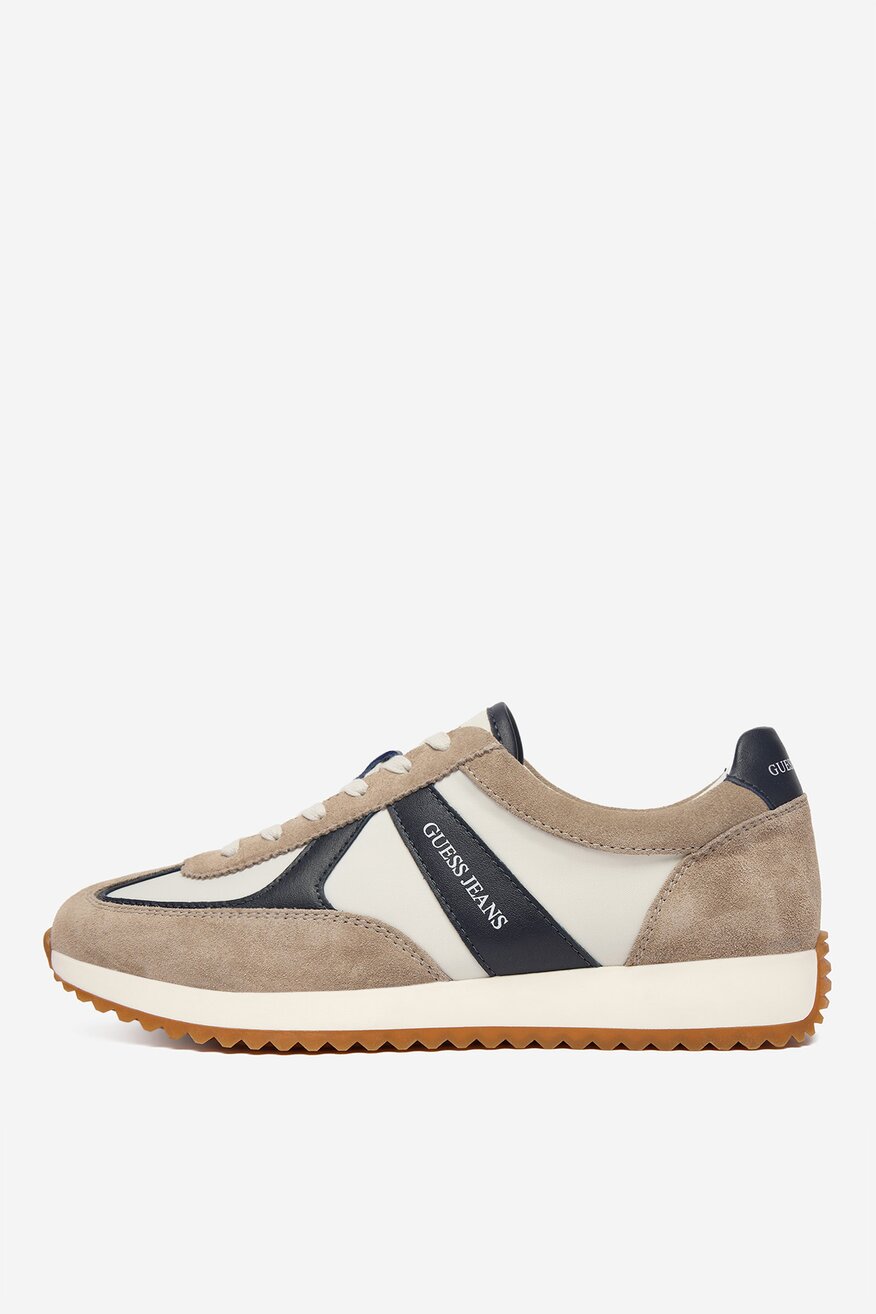 GUESS JEANS - Sneakersy skórzane - 5906751955598