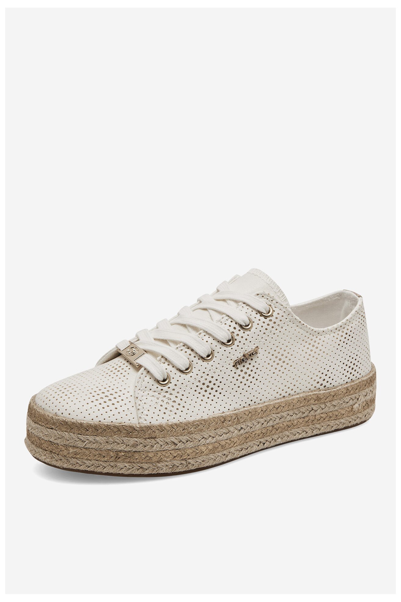 Espadryle Rieker 94005-80 Biały