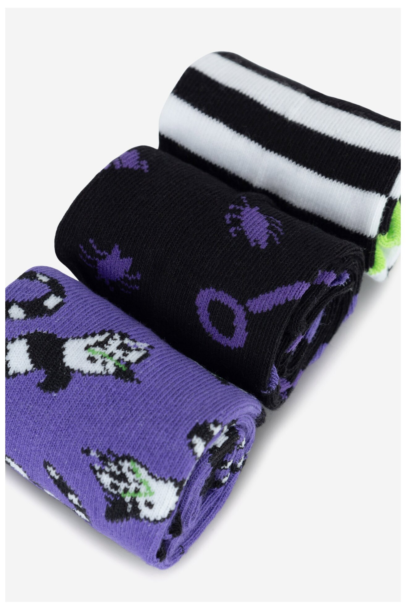 Čarape BEETLEJUICE ACCCS-AW24-324WBBJ (3-PACK) CRNA