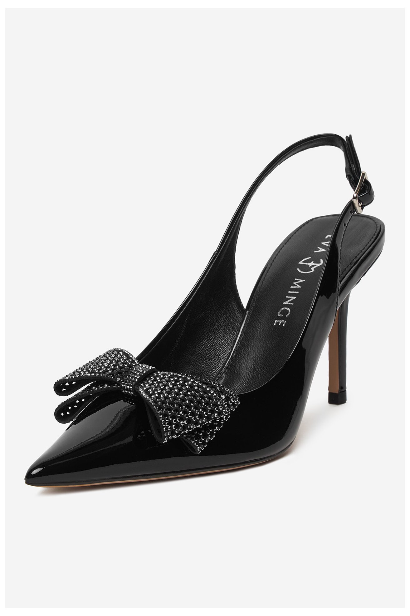 Czółenka EVA MINGE ANEMONE-V1892-56-1 Czarny