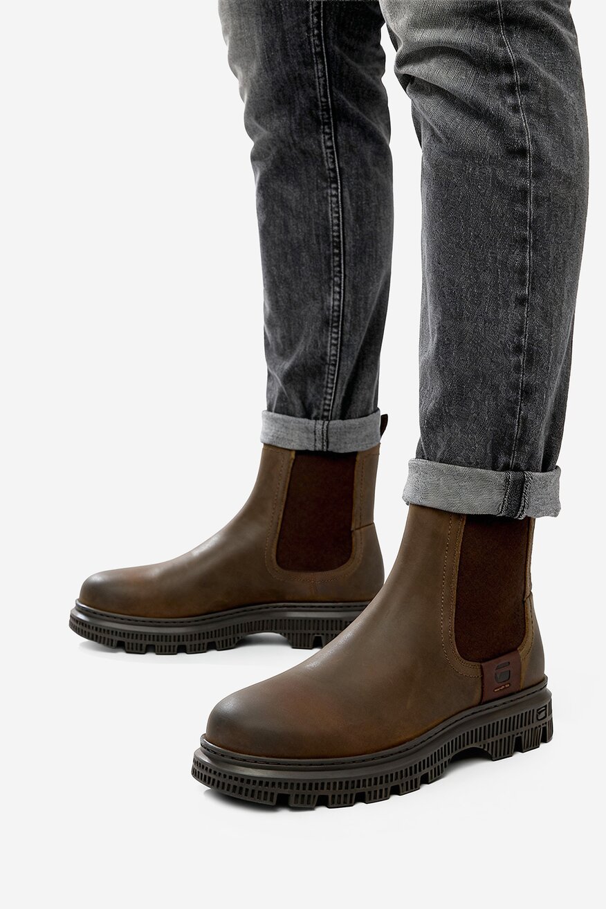 G-STAR RAW - Sztyblety skórzane ocieplane - 5906751325155