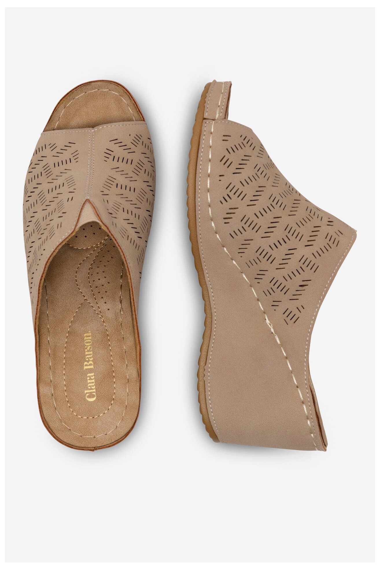 Шльопанець Clara Barson WYL0510-05 БЕЖЕВИЙ