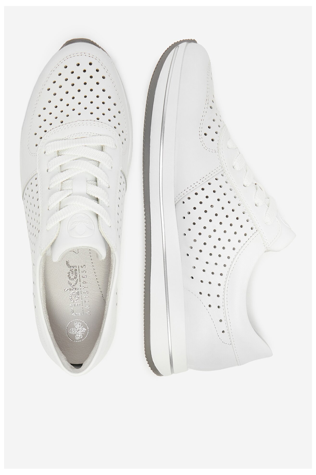 Sneakers Rieker N4515-80 Biały