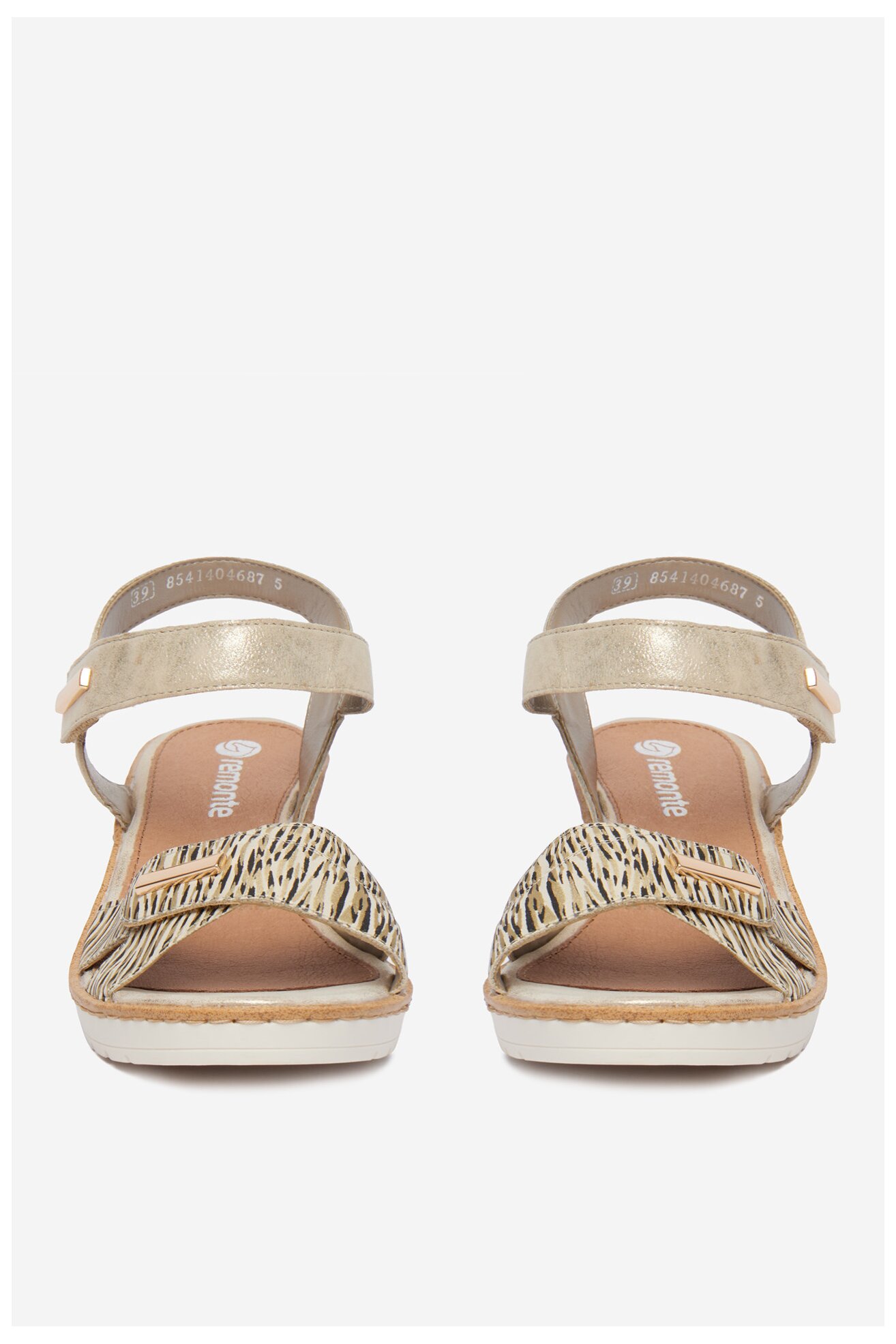 Sandały Remonte CEO-R6266-90 Złoty