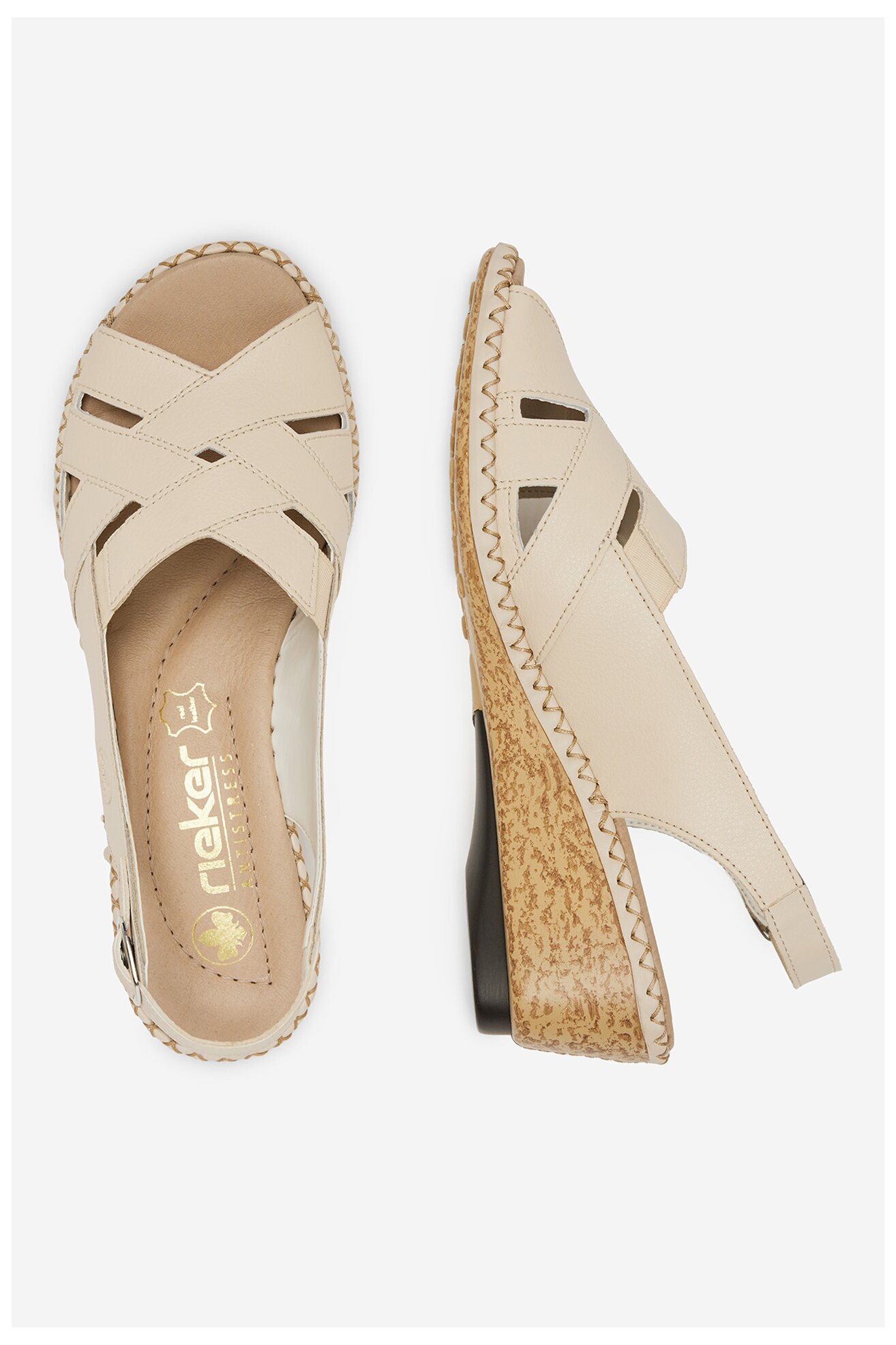 Szandál Rieker 66189-60 VILÁGOSBÉZS