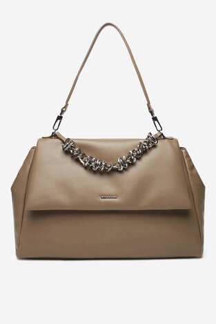 Сумка З Ремінцем Gino Rossi EO-MAE-LDA8073-2. ТАУПЕ