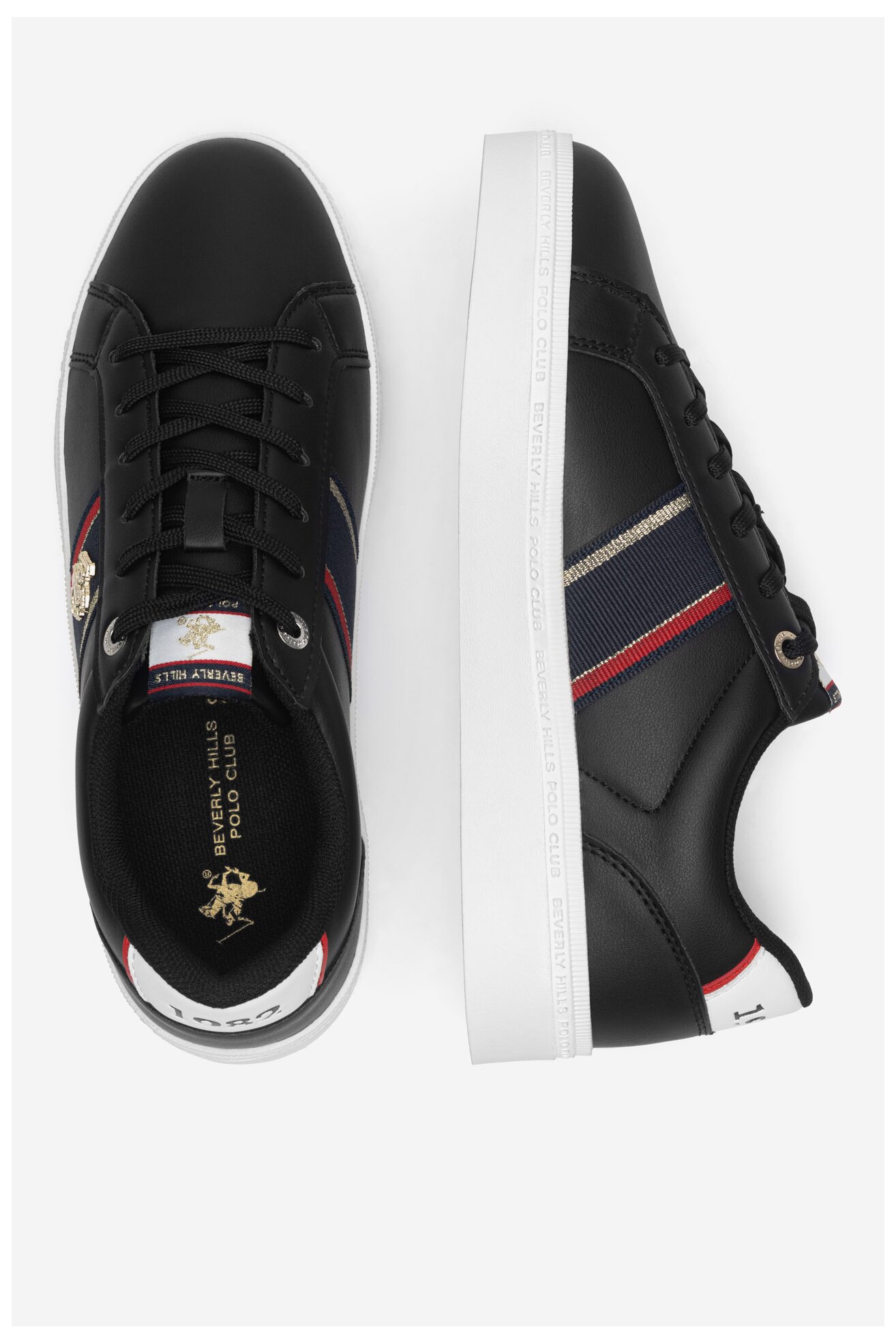 Pantofi pânză Beverly Hills Polo Club V12-722 NEGRU
