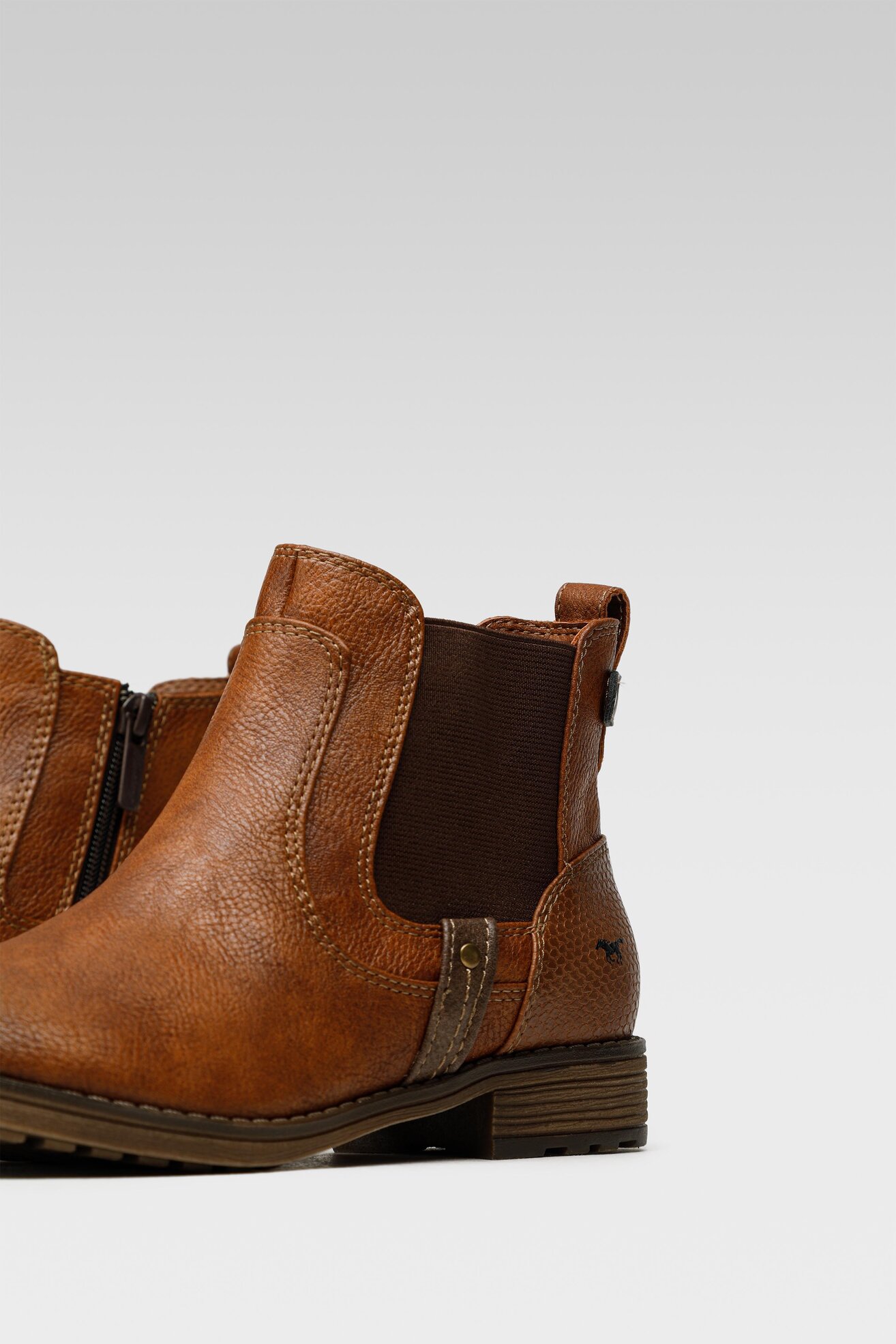 Mustang 1265-524 Stivaletto Donna | Con Lacci E Cerniera | Tacco A Blocco | Fodera Morbida - 2