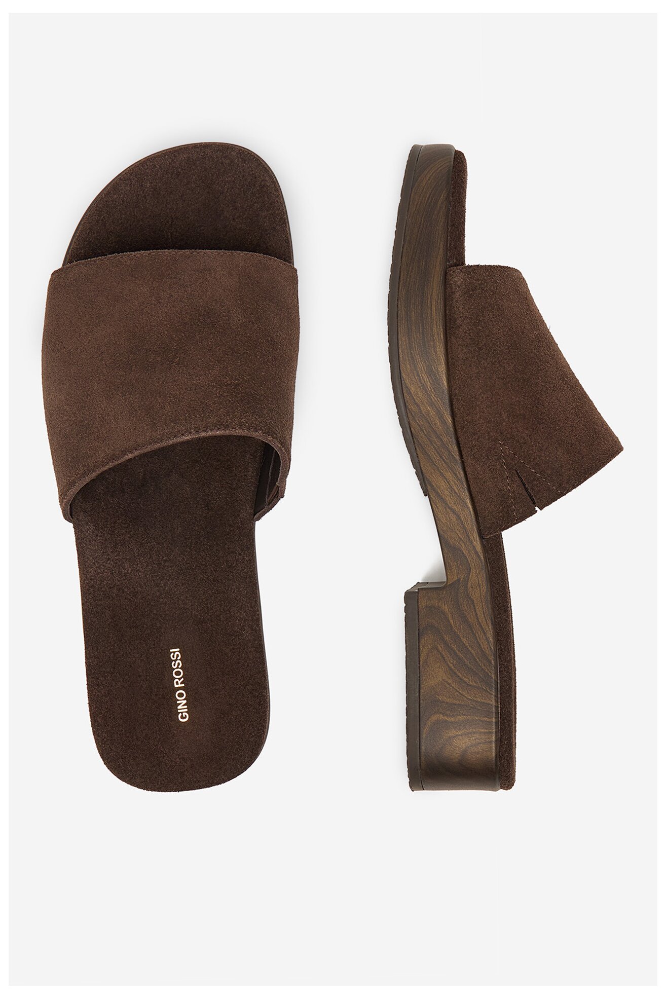 Шльопанець Gino Rossi EO-LZRL0558-84 ТЕМНО-КОРИЧНЕВИЙ