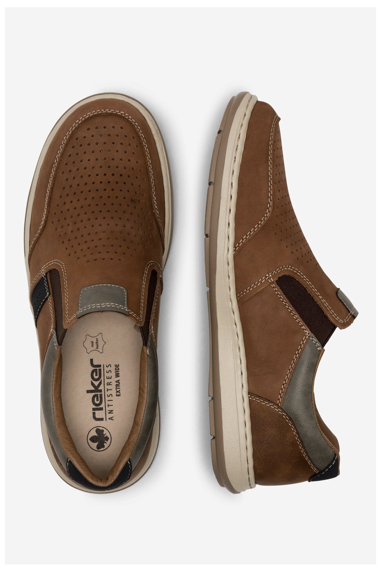 Половинки обувки Rieker 17371-25 КАФЯВ