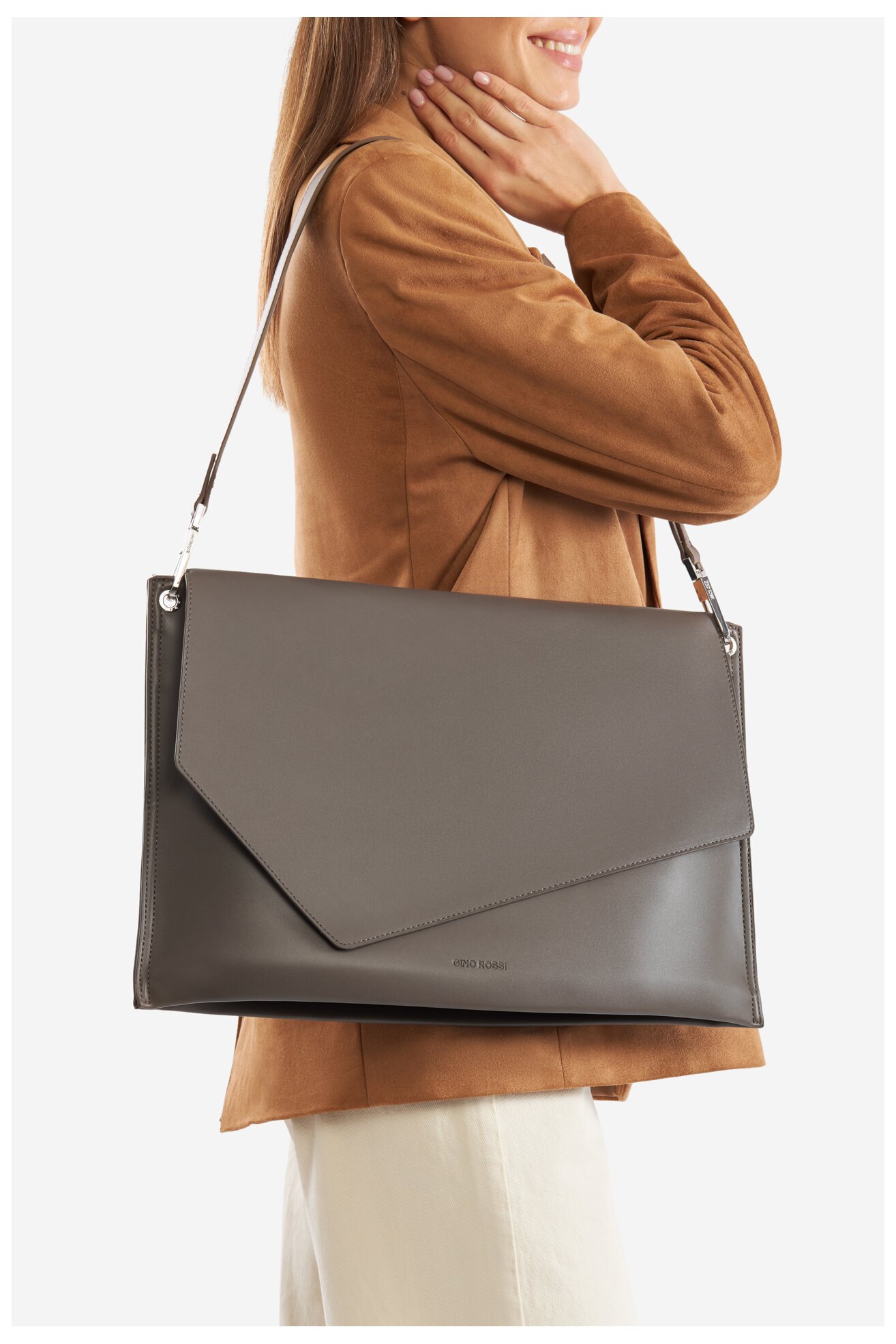 Torebka Gino Rossi CS6336 Beżowy ciemny