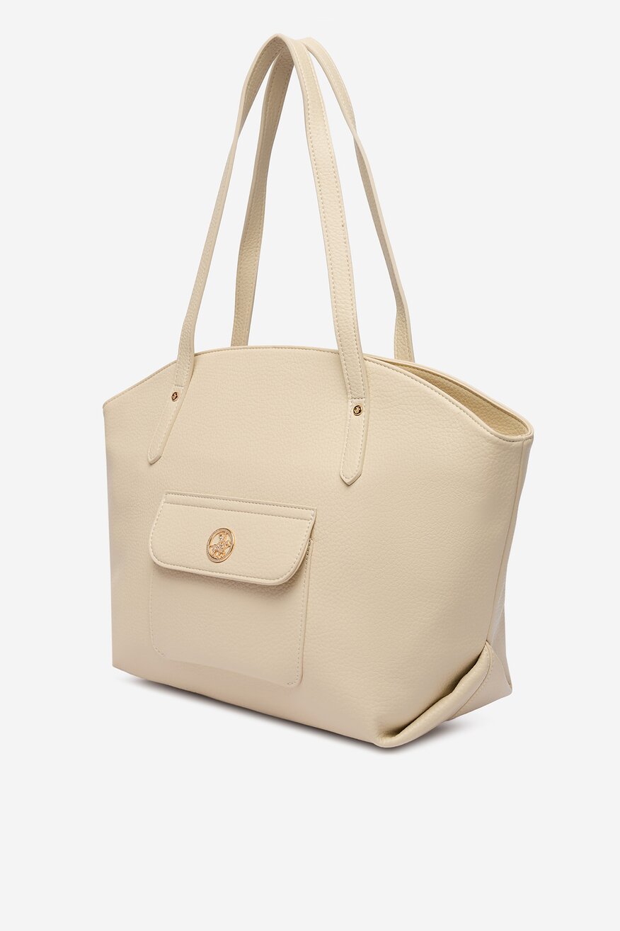 Дамска чанта Beverly Hills Polo Club СЛОНОВА КОСТ - 5906751599433