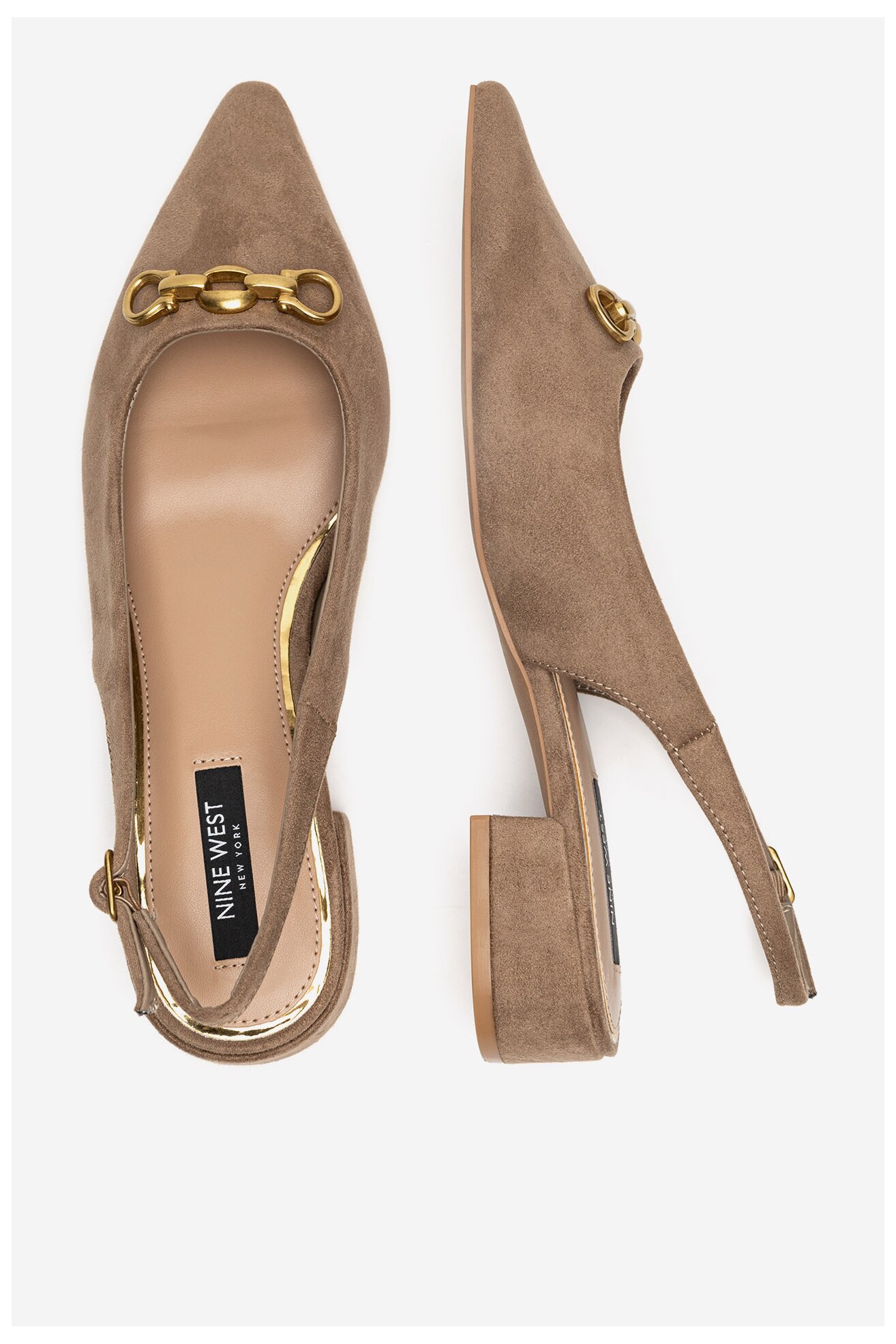 Baleriny NINE WEST WFA2991-1 Beżowy ciemny