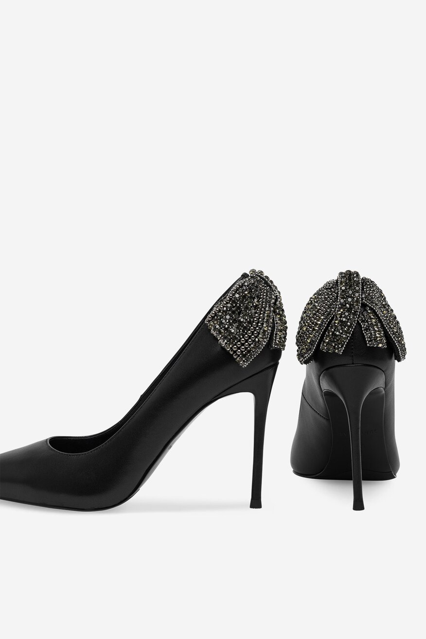 EVA MINGE - Czółenka skórzane na szpilce - 5905588572022