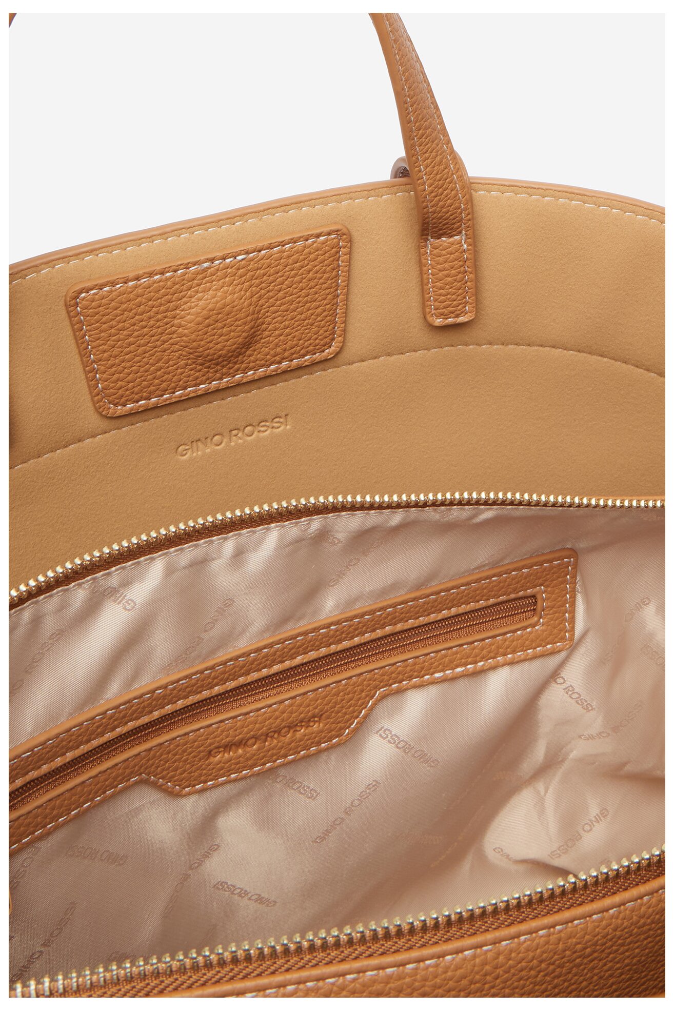 Дамска чанта Gino Rossi C-LDA8548 КАМЕЛ