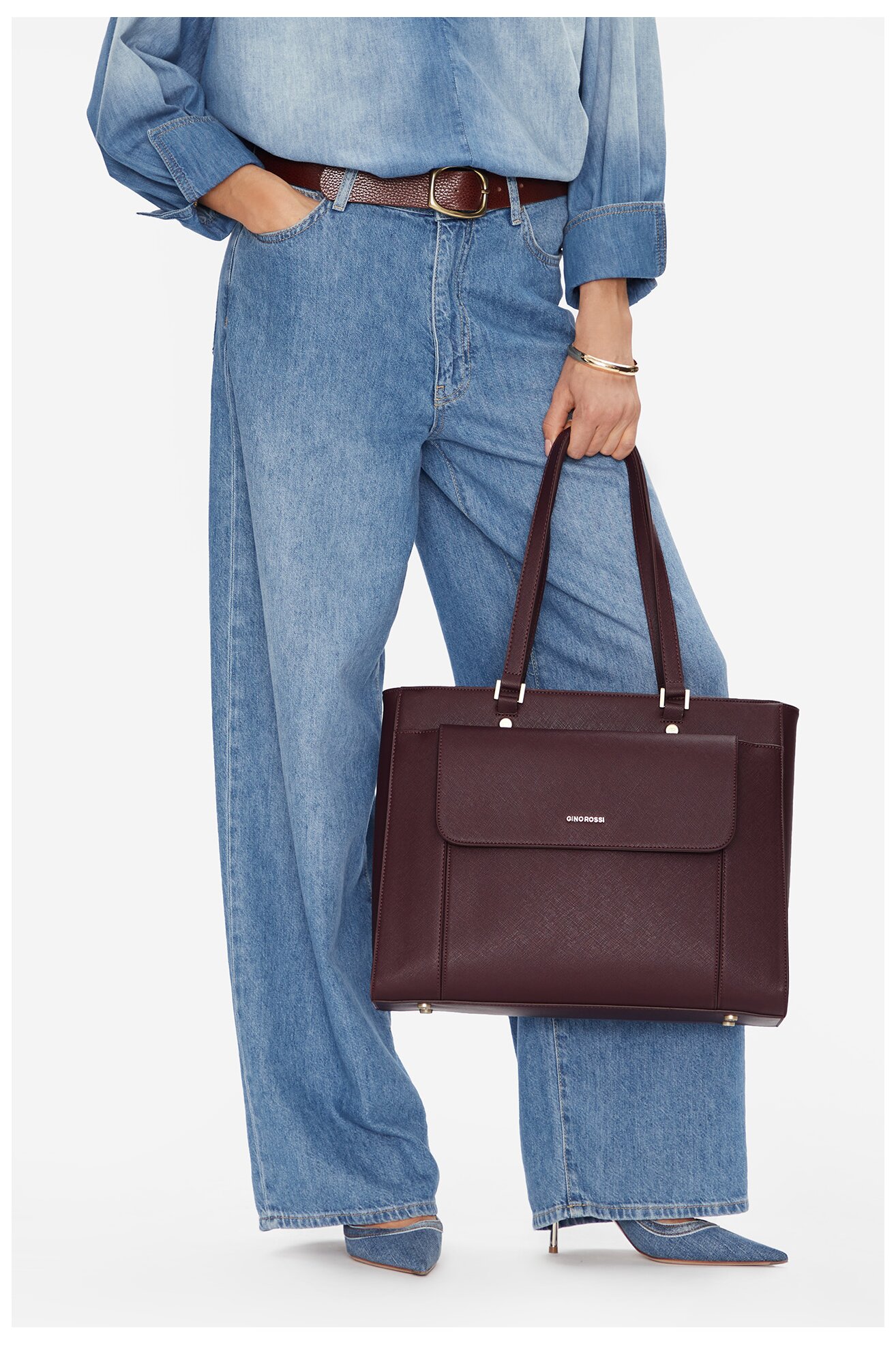 Torebka Gino Rossi EO-PANSY Bordowy