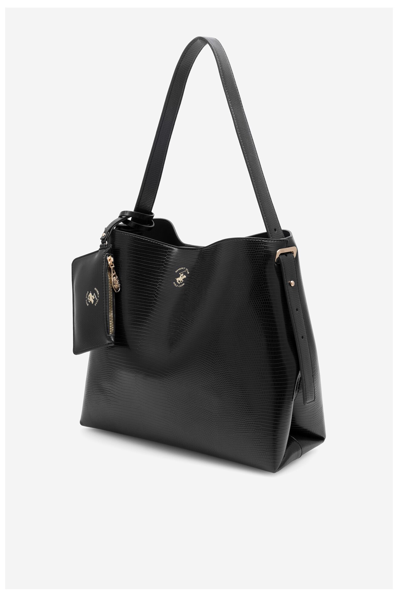 Geantă de mână Beverly Hills Polo Club BHPC-W-05-A23 NEGRU