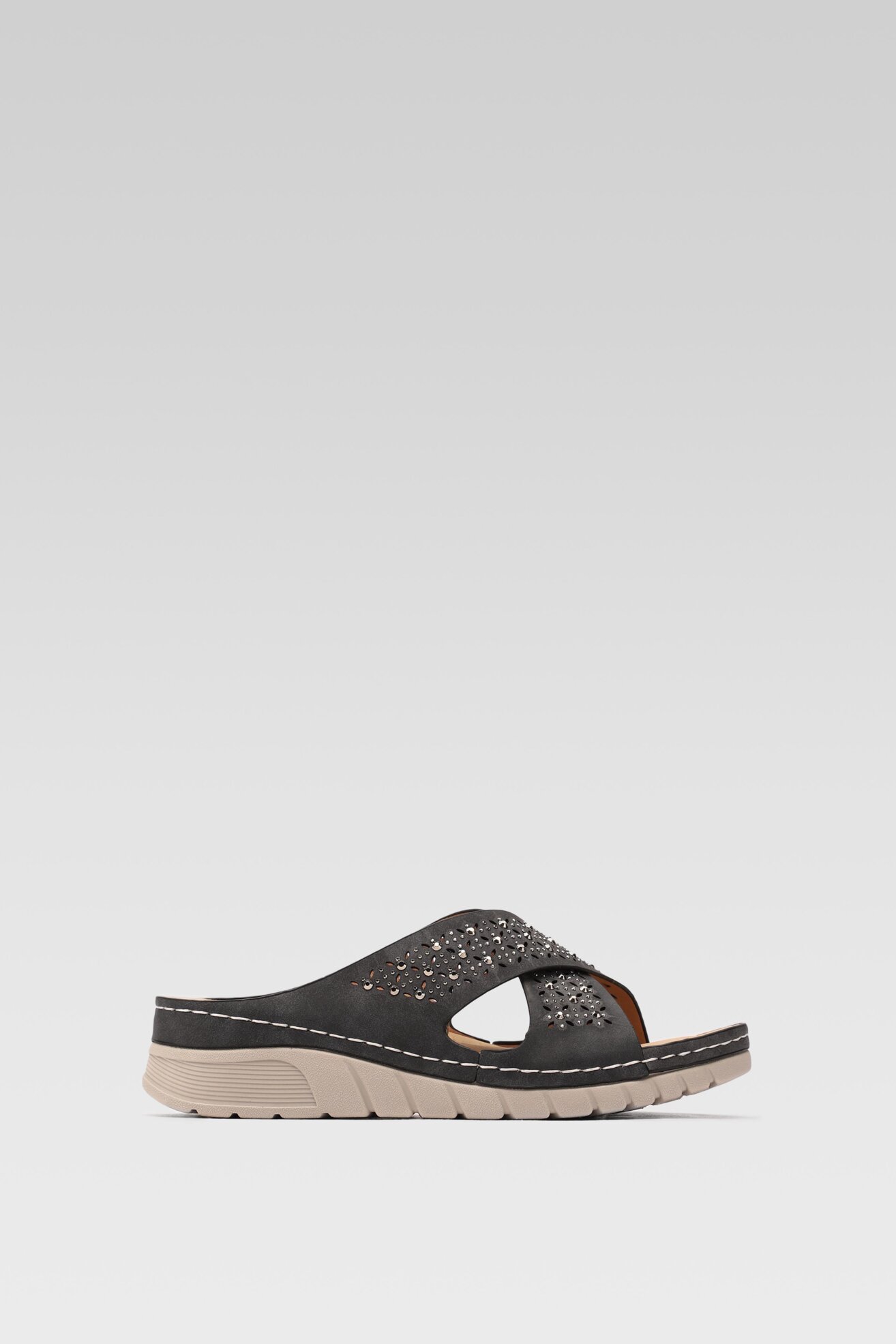 Klapki Clara Barson WS8054-02 Czarny