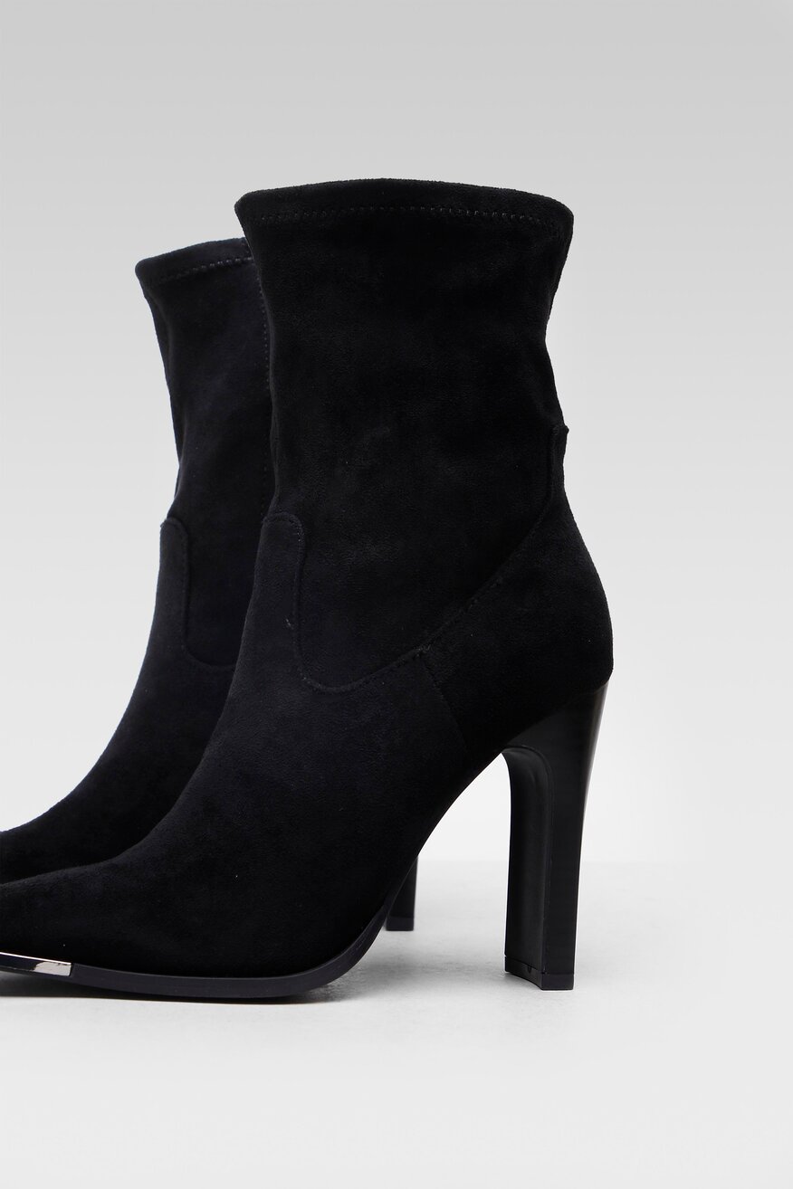 
                DeeZee - Botki czarne z suwakiem - 5903698910642