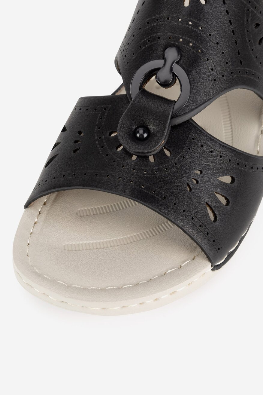 
                Шльопанець Clara Barson ЧОРНИЙ - 5905588597698