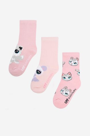 Čarape LITTLEST PET SHOP CEO-ACCCS-AW25-327LPS(3-PACK) ROZE