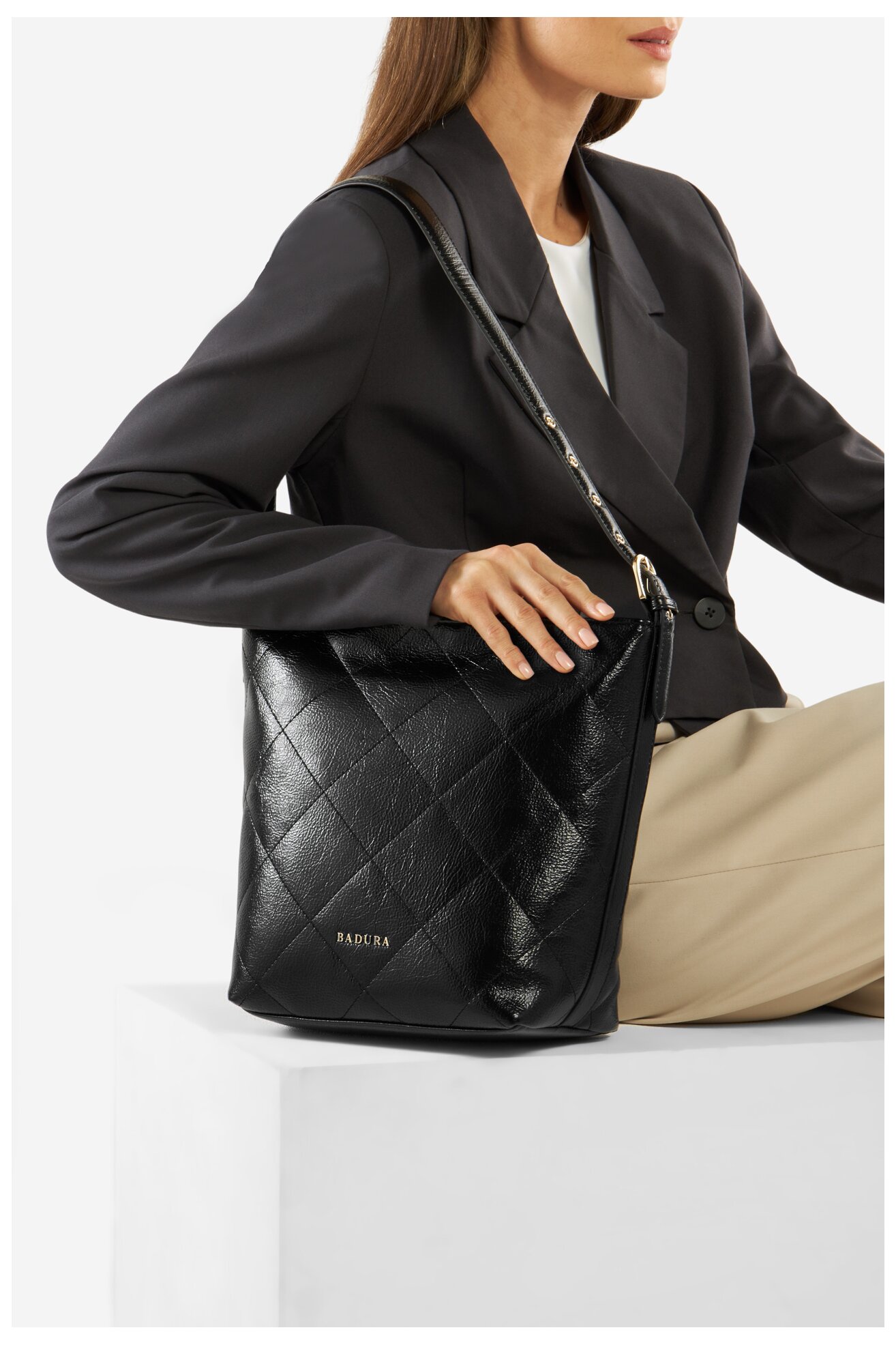Kézitáska Badura NB2403-H0550 FEKETE