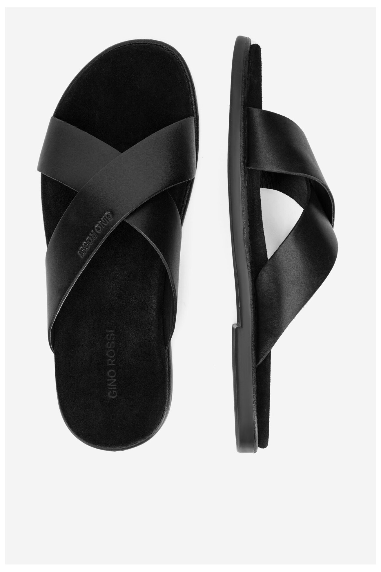 Klapki Gino Rossi MARCELLO-06 MB Czarny