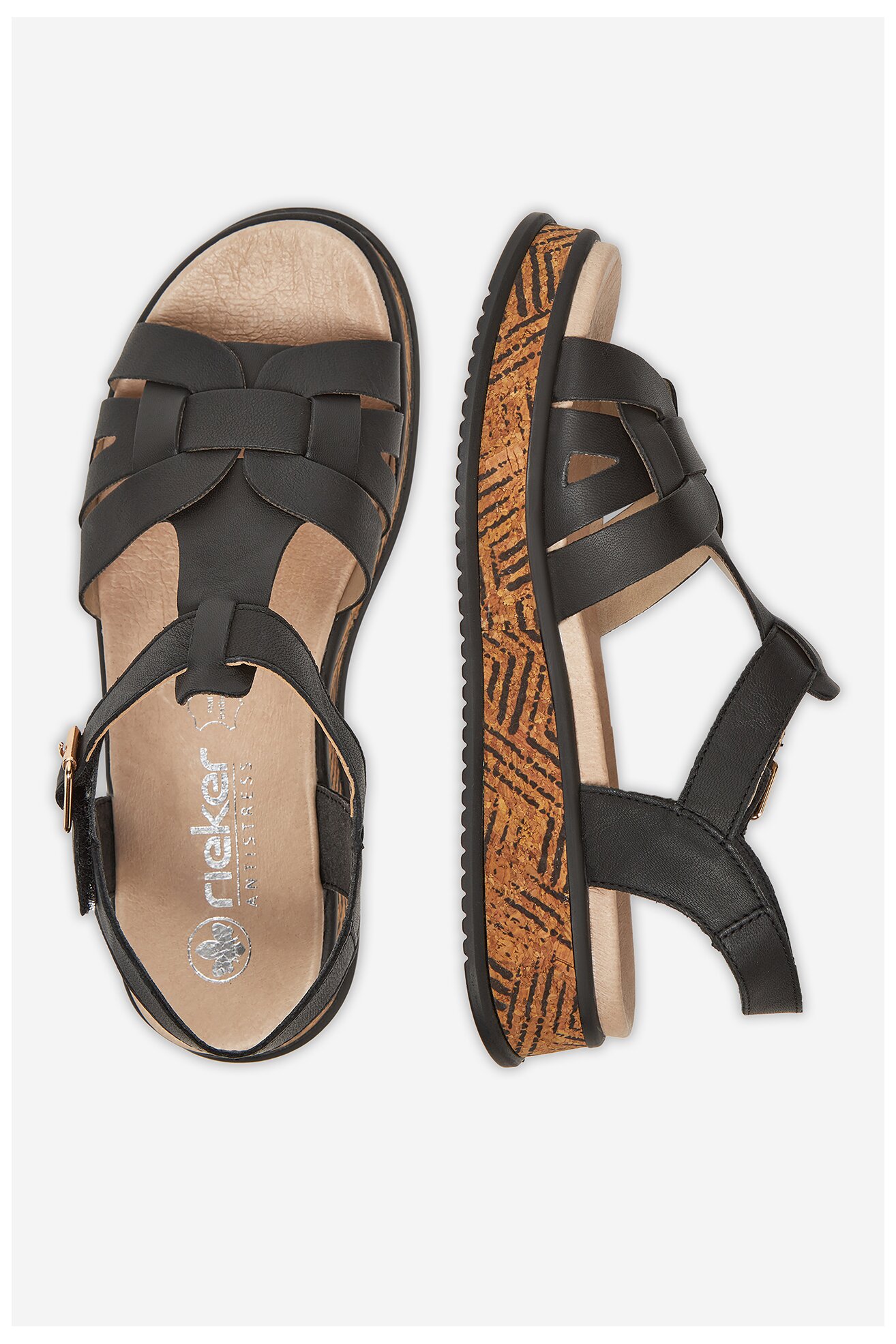 Sandale Rieker W0853-00 NEGRU