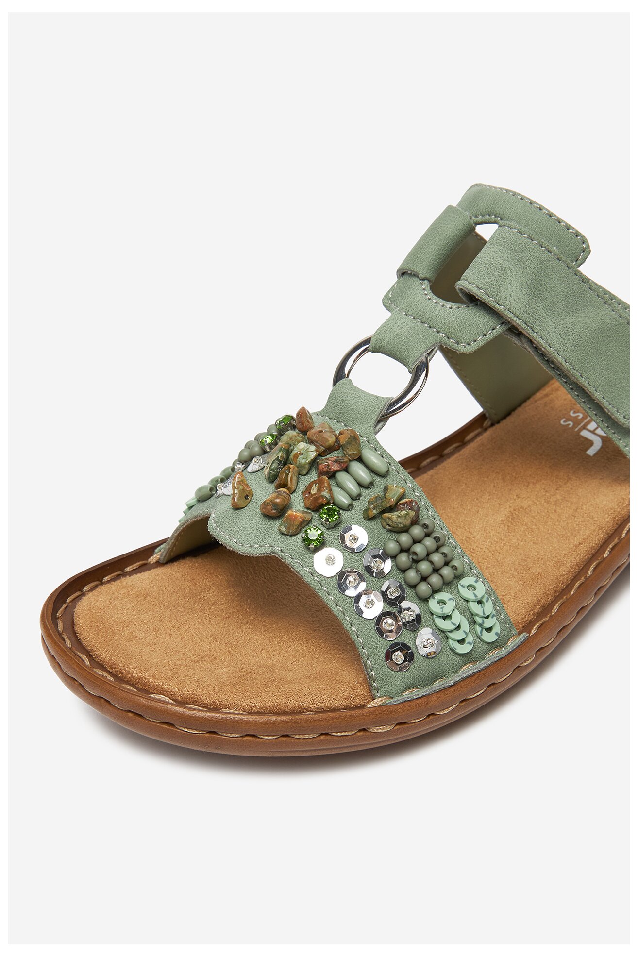 Șlapi Rieker 60814-52 VERDE DESCHIS