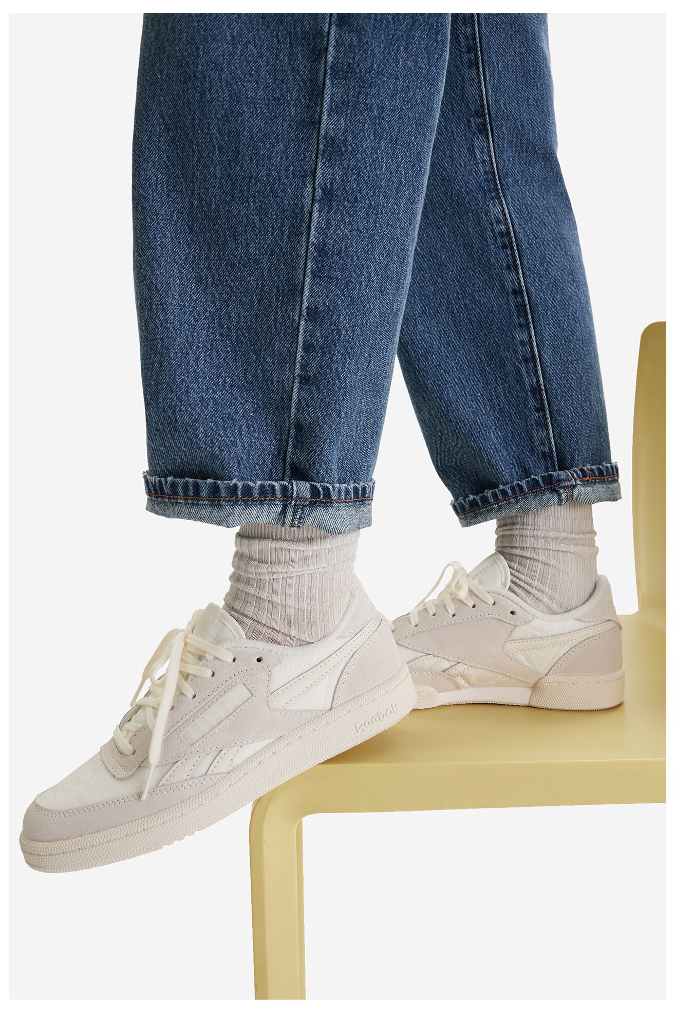 Obuwie sportowe Reebok EO-CLUB C REVENGE VINTAGE II 100244745 Kremowy