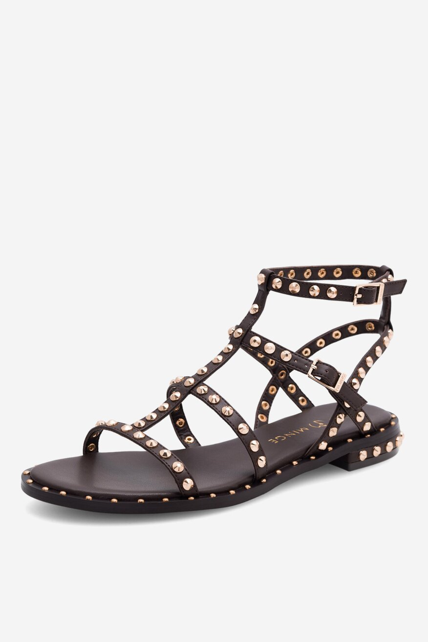 
                EVA MINGE - Skórzane sandały - 5905588393962