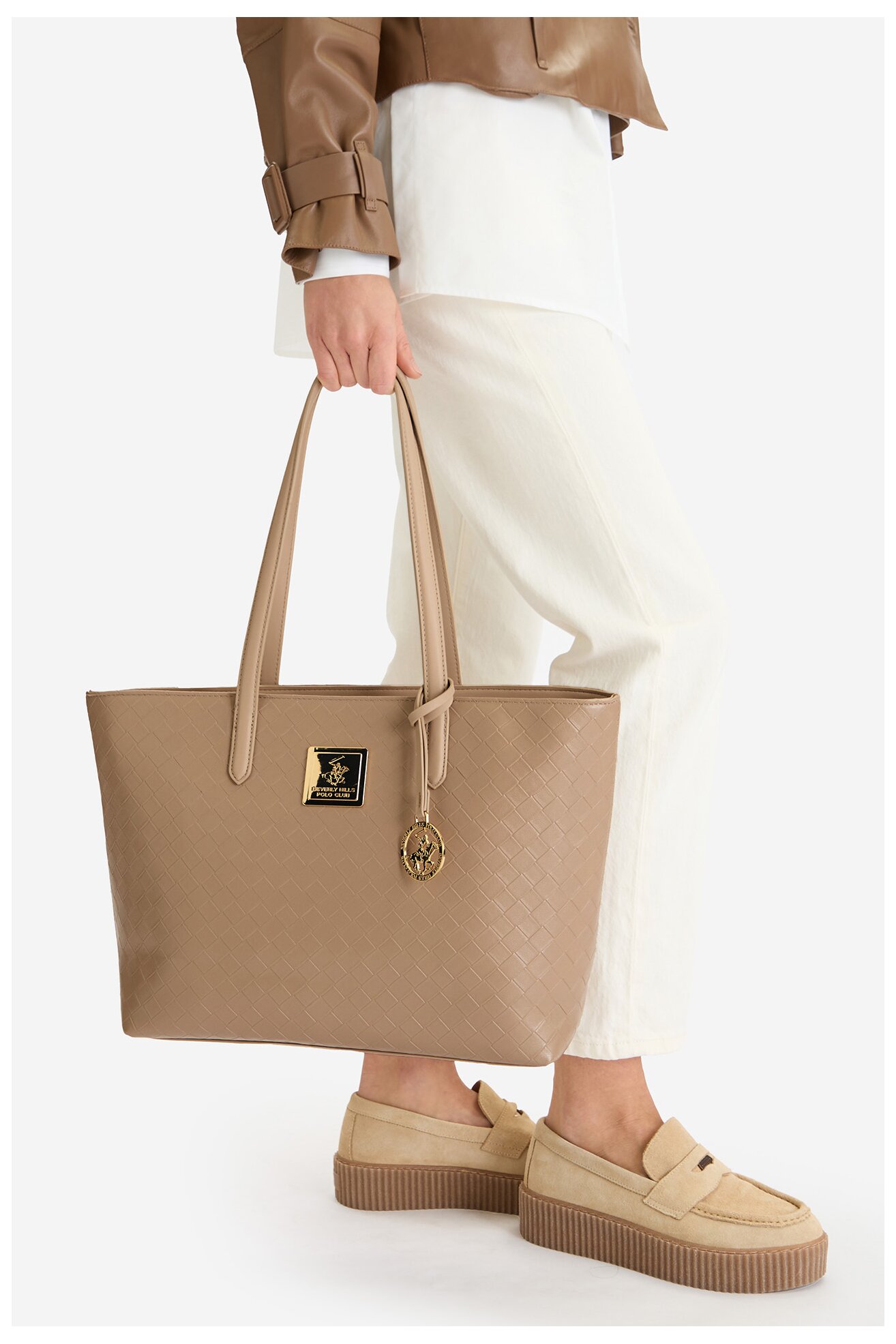 Torebka Beverly Hills Polo Club CEO-BHPC-L-008-09 Beżowy