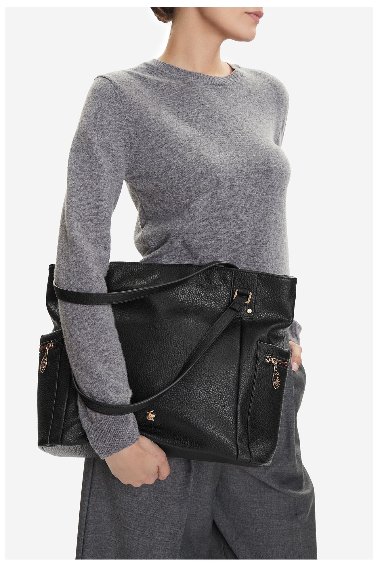 Kézitáska Beverly Hills Polo Club CEO-BHPC-C-005-08 FEKETE