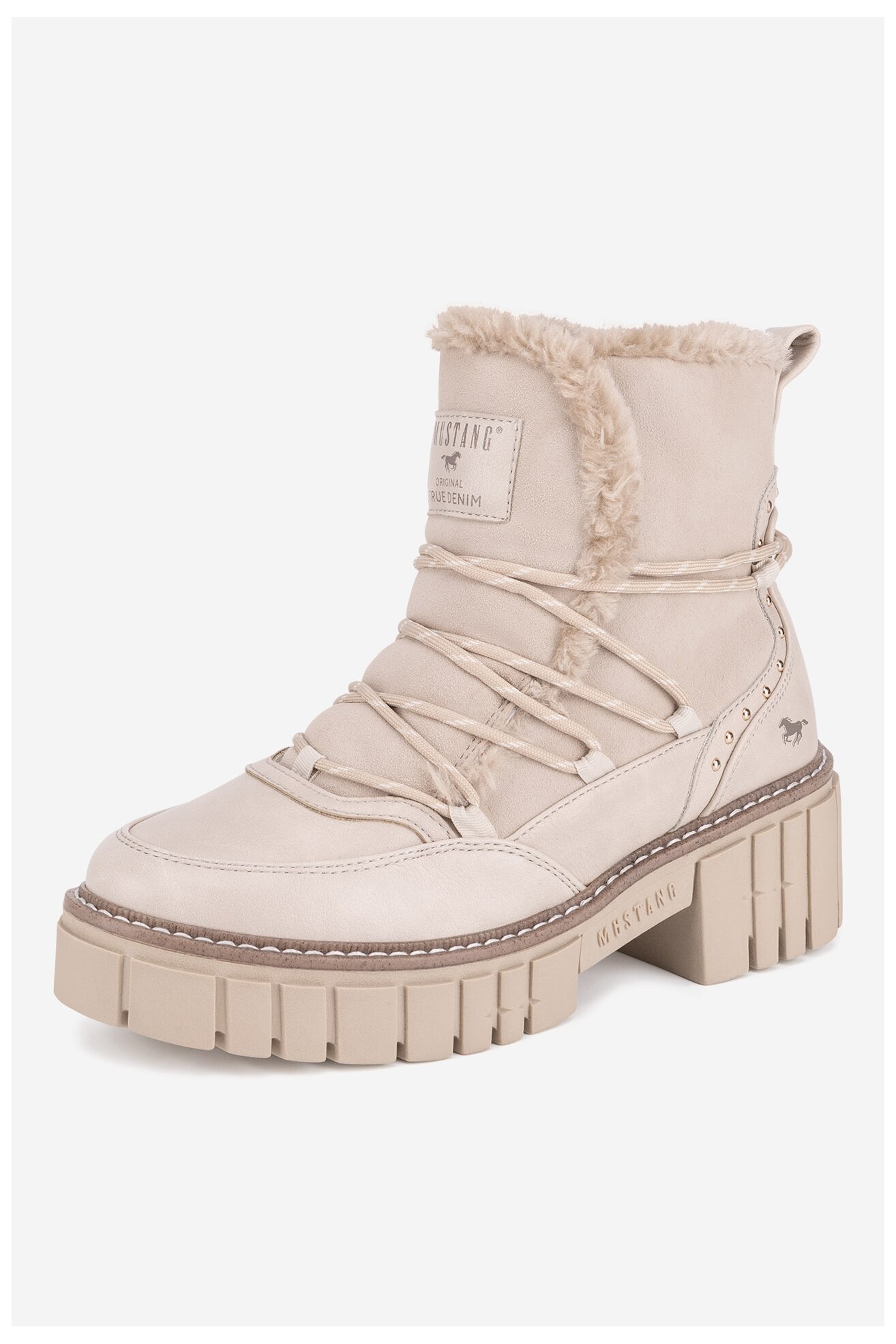 Боти Mustang 1447-601 БЯЛ