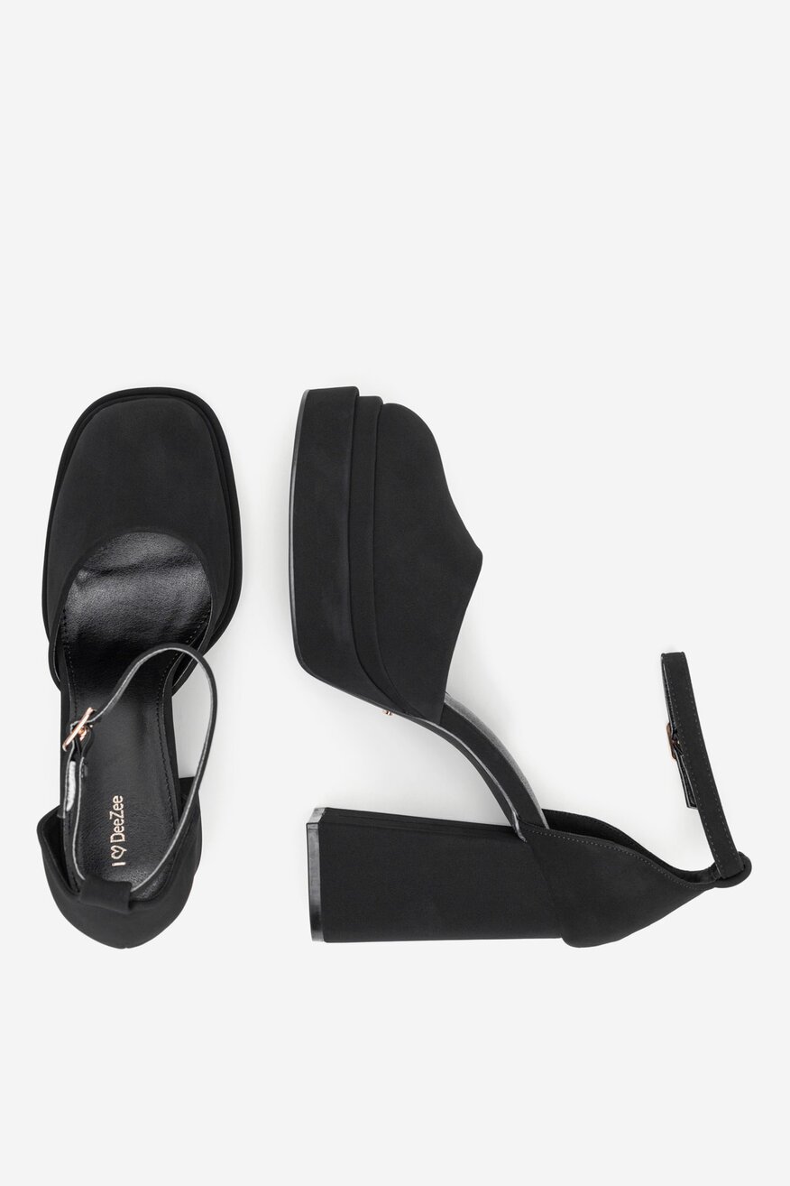 Pantofi cu toc DeeZee NEGRU - 5904410790337