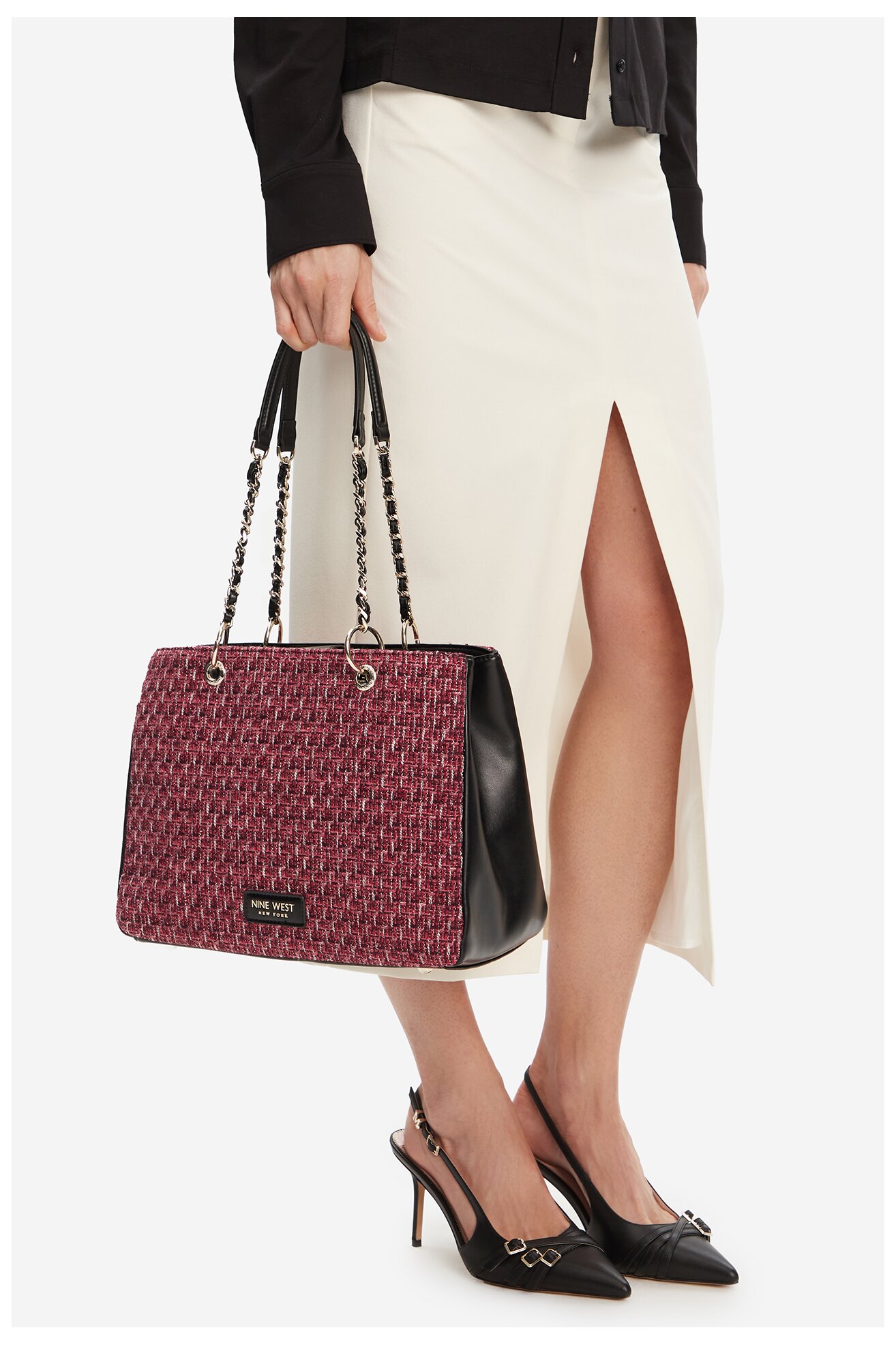 Torebka NINE WEST EO-HUDSON-HEAVEN-LDA8005A Bordowy