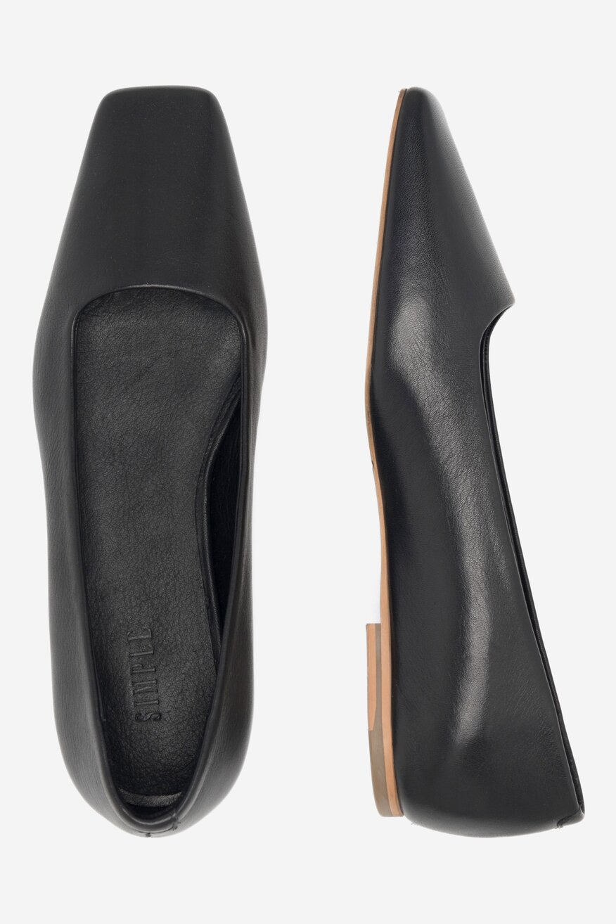 SIMPLE - Skórzane baleriny - 5904862753317