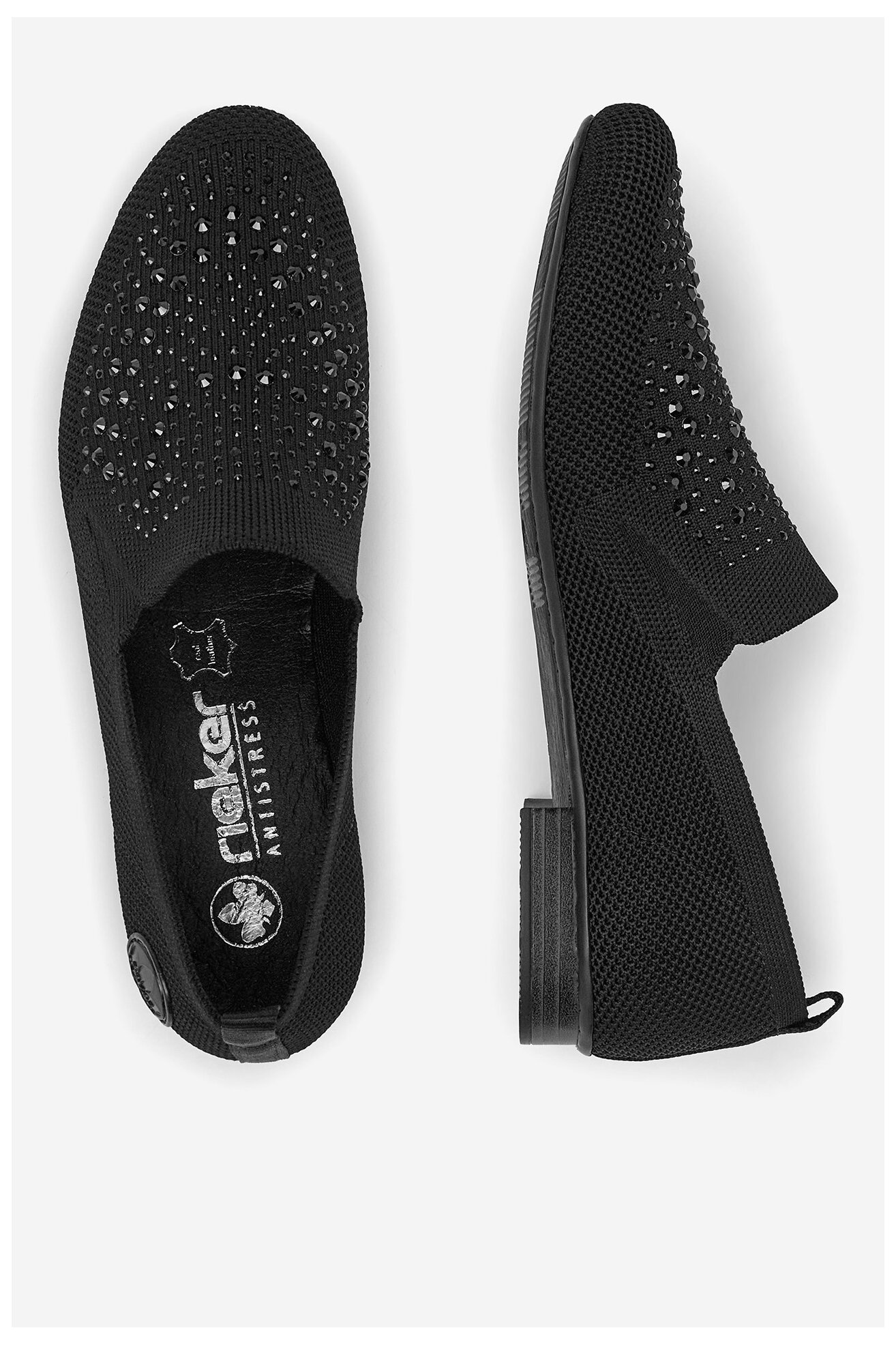 Półbuty Rieker 51989-00 Czarny