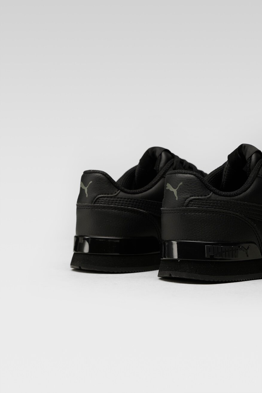 Puma - Skórzane obuwie sportowe czarne - 5903698841489