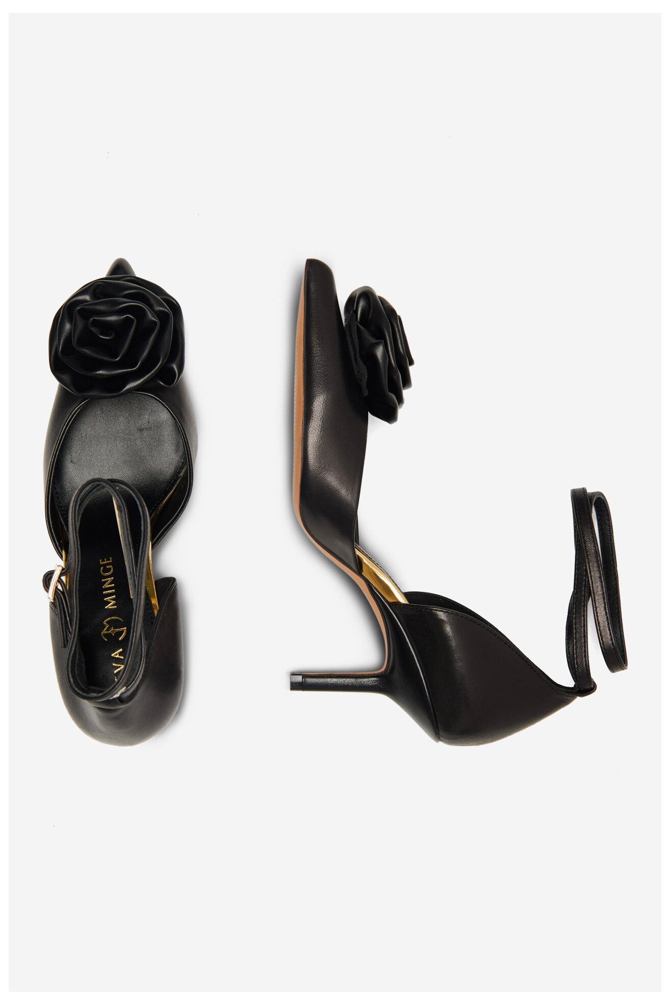 Körömcipő EVA MINGE ROSE-V1520-15 FEKETE