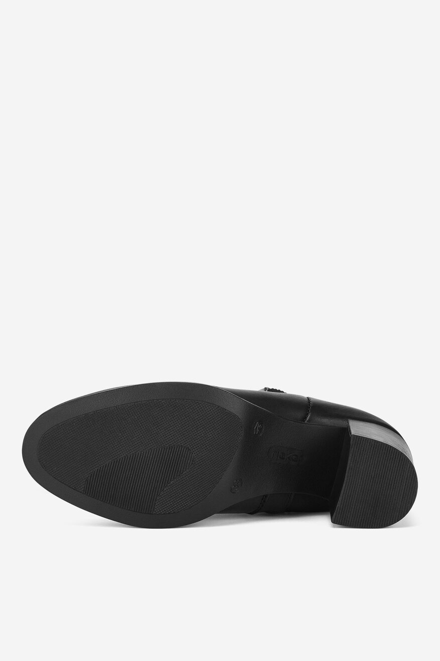 Rieker - Botki skórzane na słupku - 2230062977295