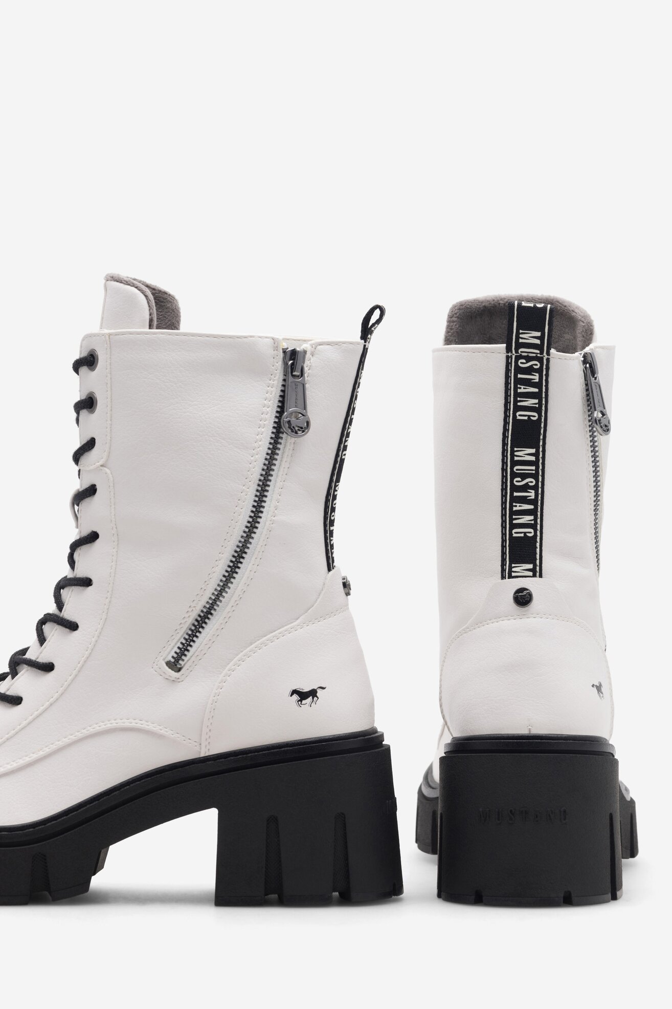 Trzewiki Mustang 1471-502 Biały