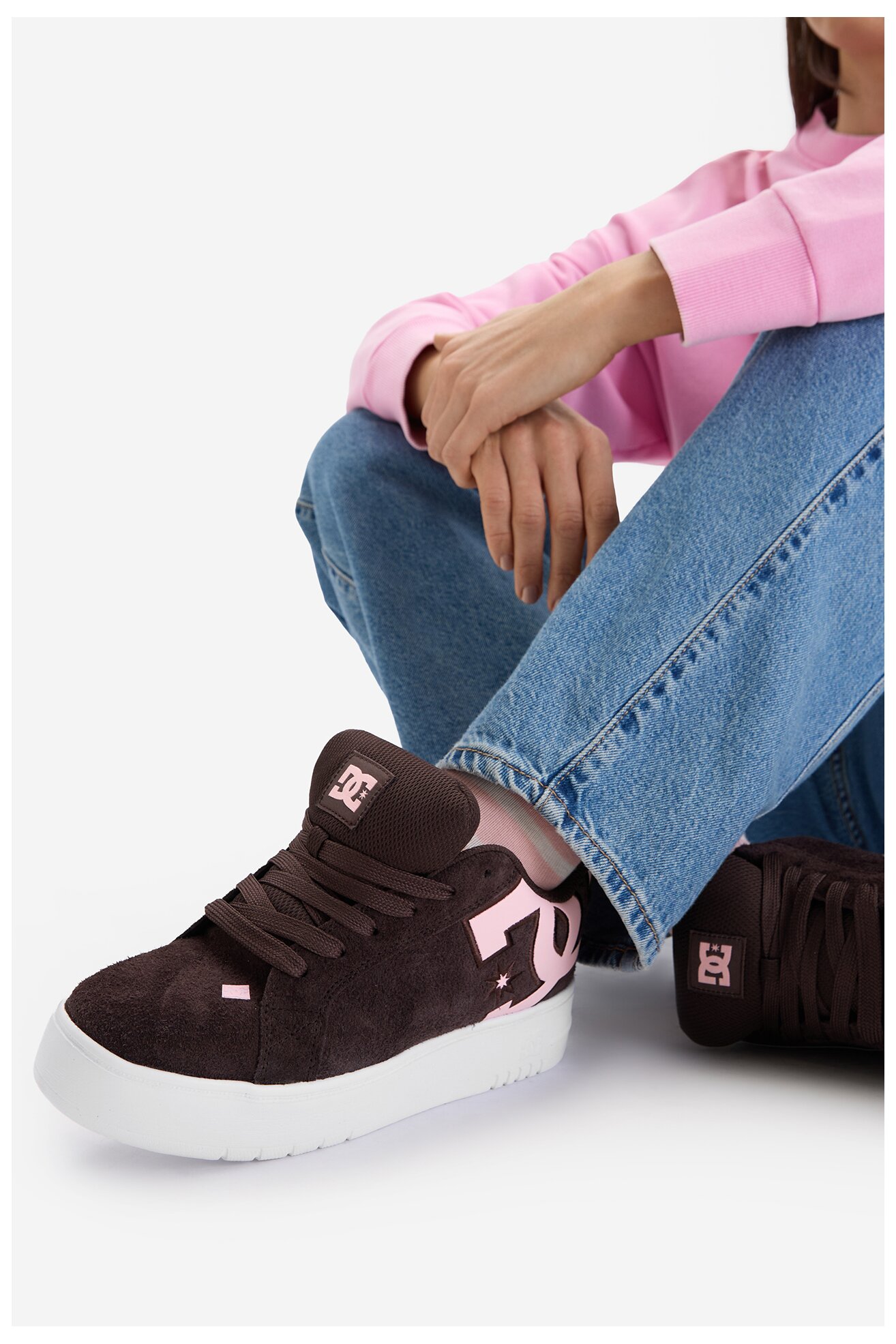 Obuwie sportowe DC Shoes CEO-COURT GRAFFIK PLATFORM DC02422210 Brązowy