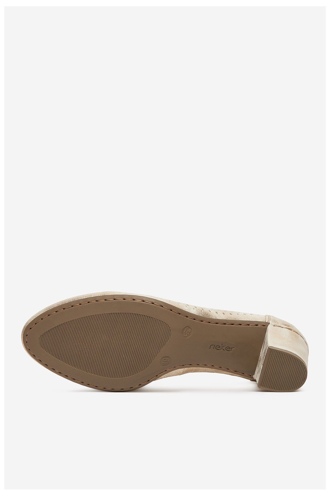 Czółenka Rieker CEO-41057-60 Złoty