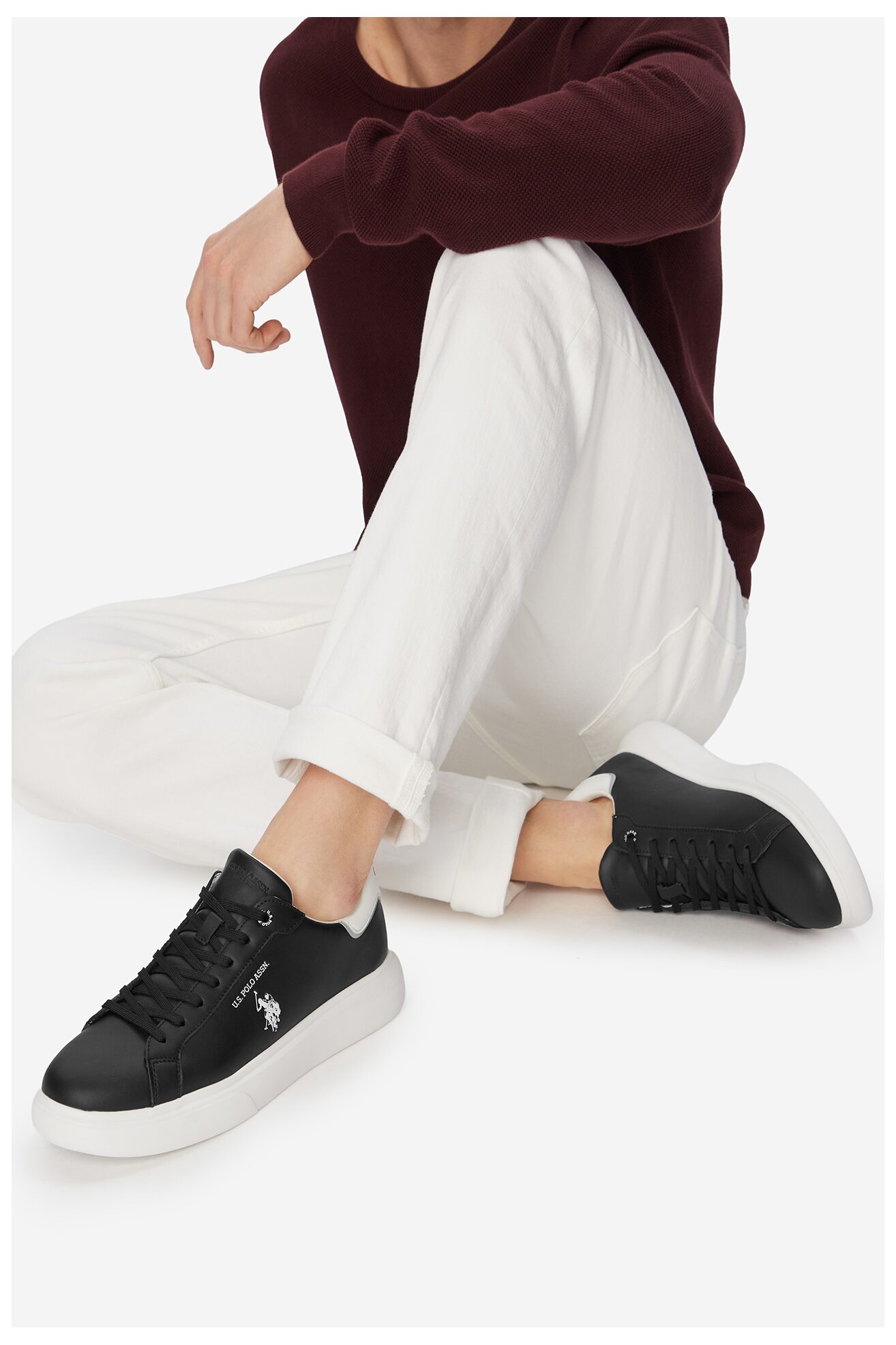 Sneakers U.S. POLO ASSN. EO-AUSTIN001M/6L1 Czarny