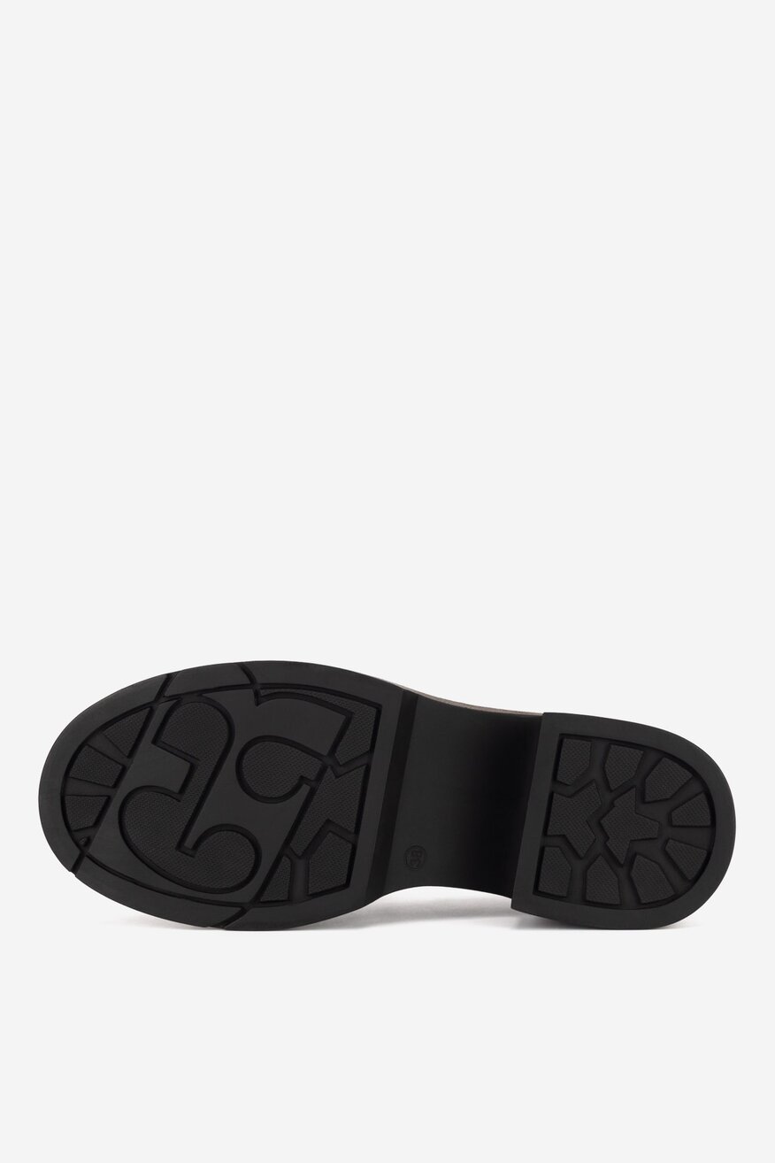 Gino Rossi - Loafersy skórzane na obcasie - 5905588991199