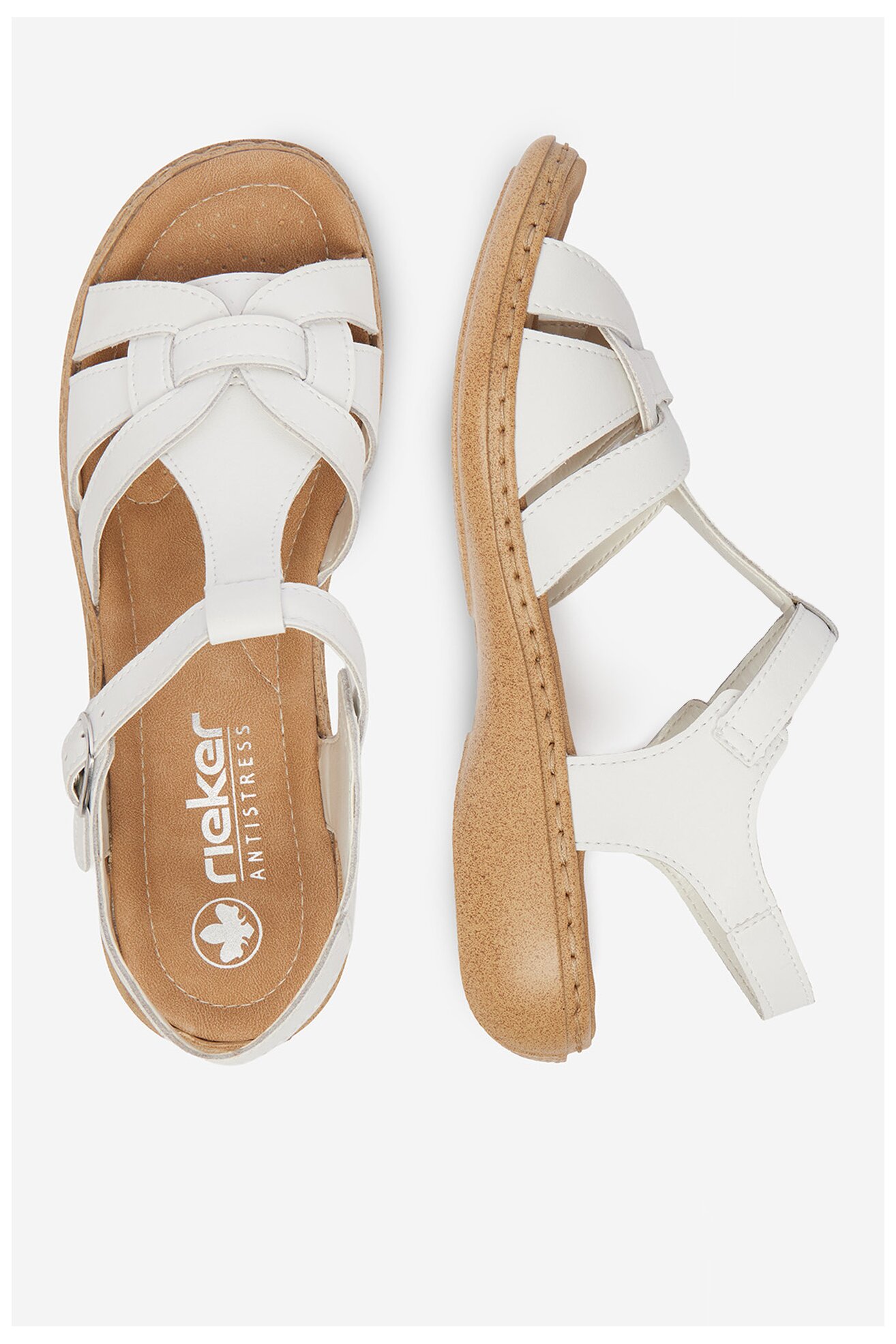 Sandały Rieker CEO-61853-80 Biały
